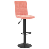 Vidaxl barkrukken 2 st fluweel roze