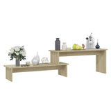 Vidaxl tv-meubel 180x30x43 cm bewerkt hout sonoma eikenkleurig