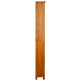 Vidaxl boekenkast met 6 schappen 52x22x180 cm massief eikenhout