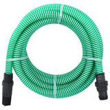 Vidaxl -Saugschlauch mit PVC -Kupplungen 1.1 '' 4 m PVC Grün