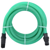 Vidaxl -Saugschlauch mit PVC -Kopplungen 1,1 '' 10 m PVC Grün