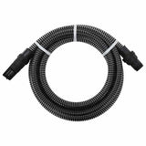 Vidaxl -Saugschlauch mit PVC -Kopplungen 1.1 '' 4 m PVC Schwarz
