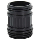 Vidaxl -Saugschlauch mit PVC -Kupplungen 1,1 '' 10 m PVC Schwarz