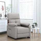 Vidaxl fauteuil verstelbaar elektrisch stof taupe