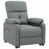Vidaxl massagestoel elektrisch stof donkergrijs