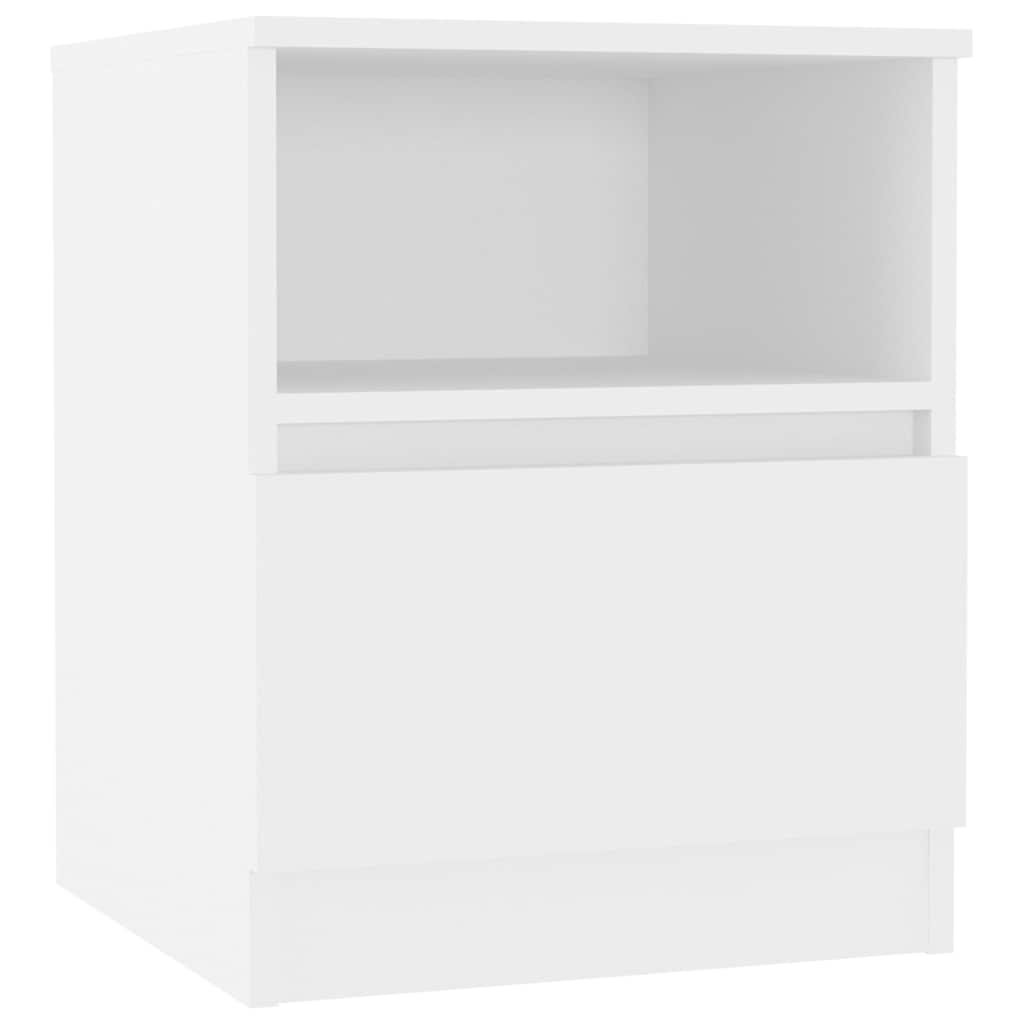 Vidaxl nachtkastjes 2 st 40x40x50 cm bewerkt hout wit