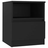 Vidaxl nachtkastjes 2 st 40x40x50 cm bewerkt hout zwart