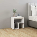 Vidaxl nachtkastje 40x30x40 cm bewerkt hout wit