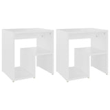 Vidaxl nachtkastjes 2 st 40x30x40 cm bewerkt hout wit