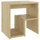 Vidaxl nachtkastje 40x30x40 cm bewerkt hout sonoma eikenkleurig