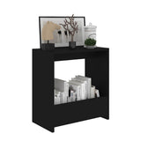 Vidaxl bijzettafel 50x26x50 cm bewerkt hout zwart