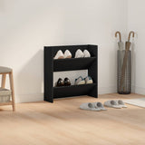 Vidaxl Wandschuhschrank 60x18x60 cm propertiertes Holzschwarz