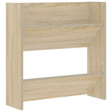 Vidaxl wandschoenenkast 60x18x60 cm spaanplaat sonoma eikenkleurig