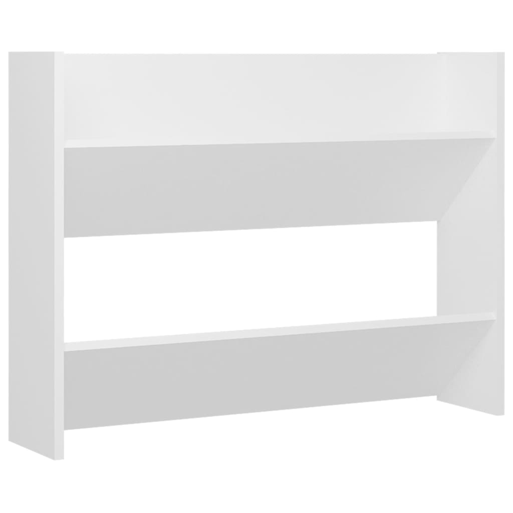 Vidaxl Wall Shoe Cabinet 80x18x60 cm Propjert trehvit