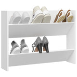 Vidaxl Wall Shoe Cabinet 80x18x60 cm Propjert trehvit