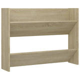 VIDAXL -Wandschuhschrank 80x18x60 cm Propertiertes Holz Sonoma Eiche -Colored