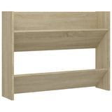 Vidaxl Wall Shoe Cabinet 80x18x60 cm Properted Wood Sonoma Oak -farget