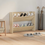VIDAXL -Wandschuhschrank 80x18x60 cm Propertiertes Holz Sonoma Eiche -Colored
