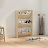Vidaxl wandschoenenkast 60x18x90 cm spaanplaat sonoma eikenkleurig