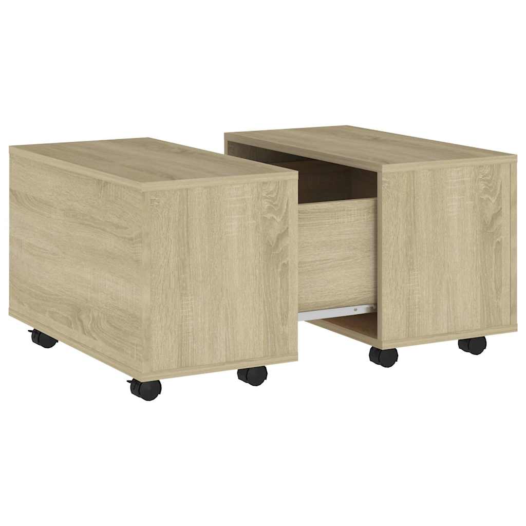 Vidaxl salontafel 60x60x38 cm bewerkt hout sonoma eikenkleurig