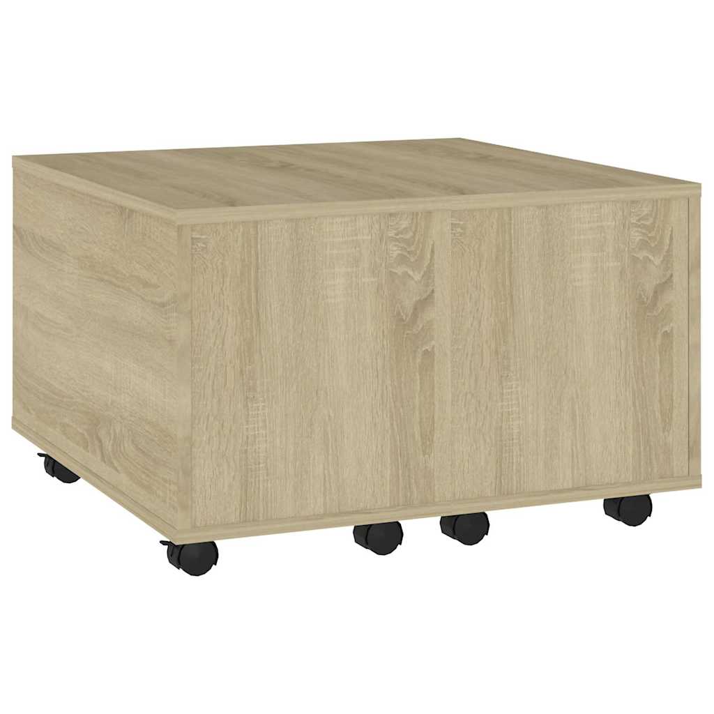Vidaxl salontafel 60x60x38 cm bewerkt hout sonoma eikenkleurig