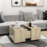 Vidaxl salontafel 60x60x38 cm bewerkt hout sonoma eikenkleurig