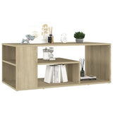 Vidaxl salontafel 100x50x40 cm bewerkt hout sonoma eikenkleurig