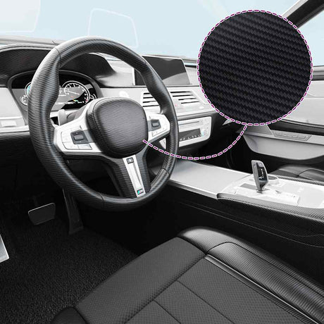 Vidaxx 2 Stück Autofolie 3D 100x150 cm + 50x150 cm schwarz