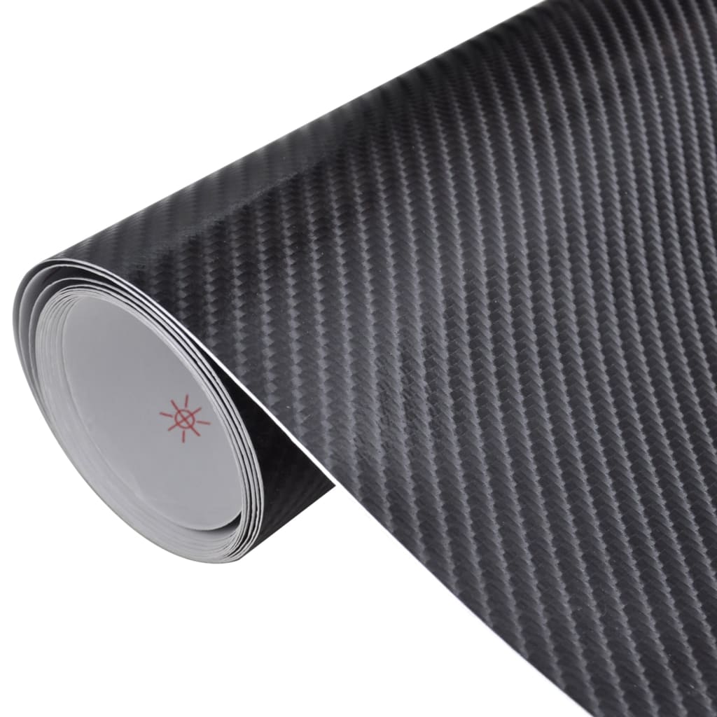 VIDAXL 2 ST AUTOFOLIE 4D 100x150 cm Schwarz