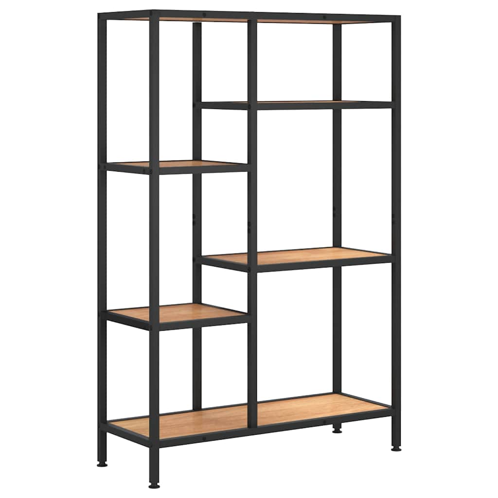 Vidaxl boekenkast 80x30x120 cm staal en bewerkt hout