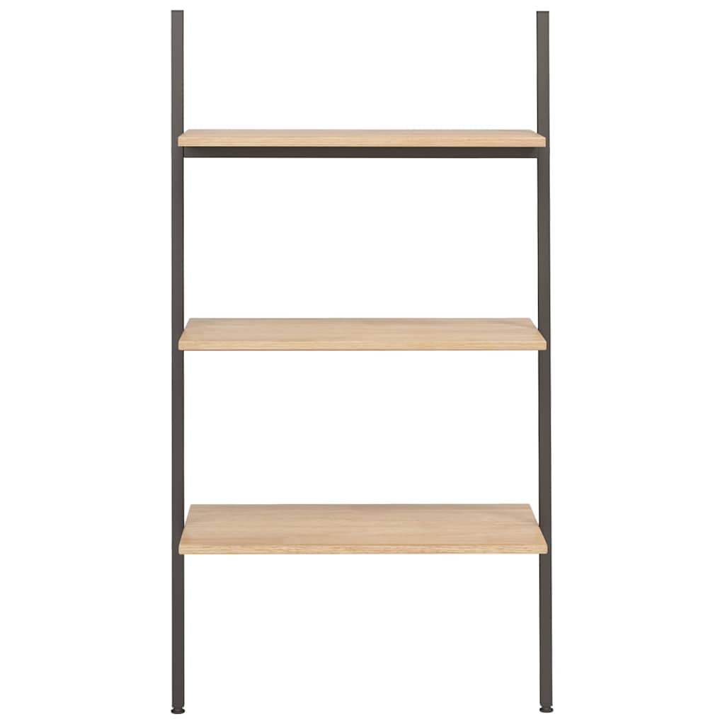 Vidaxl ladderrek met 3 schappen 64x34x116 cm lichtbruin en zwart