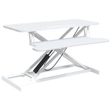 Vidaxl bureau verstelbaar 90x40x(13-41,5) cm staal en bewerkt hout