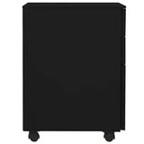 Vidaxl ladeblok verrijdbaar 39x45x60 cm staal zwart