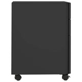 Vidaxl ladeblok verrijdbaar 30x45x59 cm staal antracietkleurig