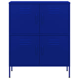 Vidaxl opbergkast 80x35x101,5 cm staal marineblauw