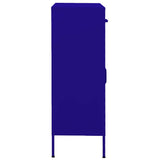 Vidaxl opbergkast 80x35x101,5 cm staal marineblauw
