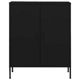 Vidaxl opbergkast 80x35x101,5 cm staal zwart