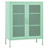 Vidaxl opbergkast 80x35x101,5 cm staal mint