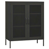 Vidaxl opbergkast 80x35x101,5 cm staal antracietkleurig