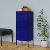 Vidaxl opbergkast 42,5x35x101,5 cm staal marineblauw