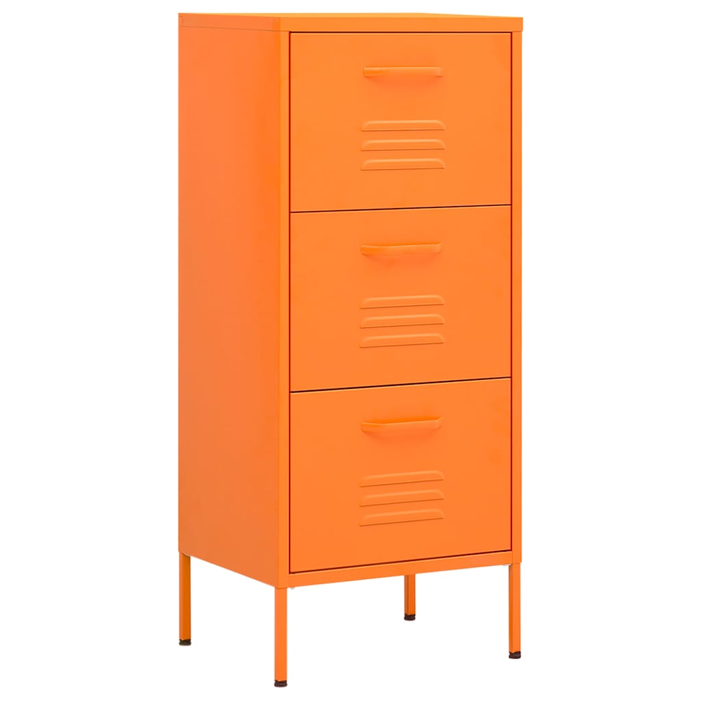 Vidaxl opbergkast 42,5x35x101,5 cm staal oranje
