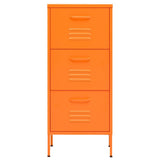 Vidaxl opbergkast 42,5x35x101,5 cm staal oranje