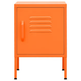 Vidaxl nachtkastje 35x35x51 cm staal oranje