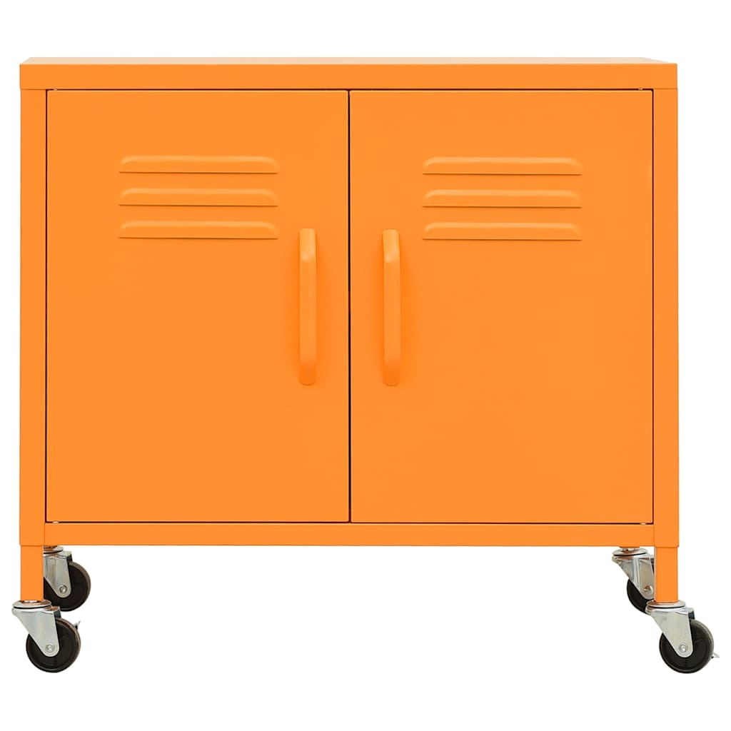 Vidaxl opbergkast 60x35x56 cm staal oranje