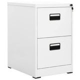 Vidaxl archiefkast 46x62x72,5 cm staal wit