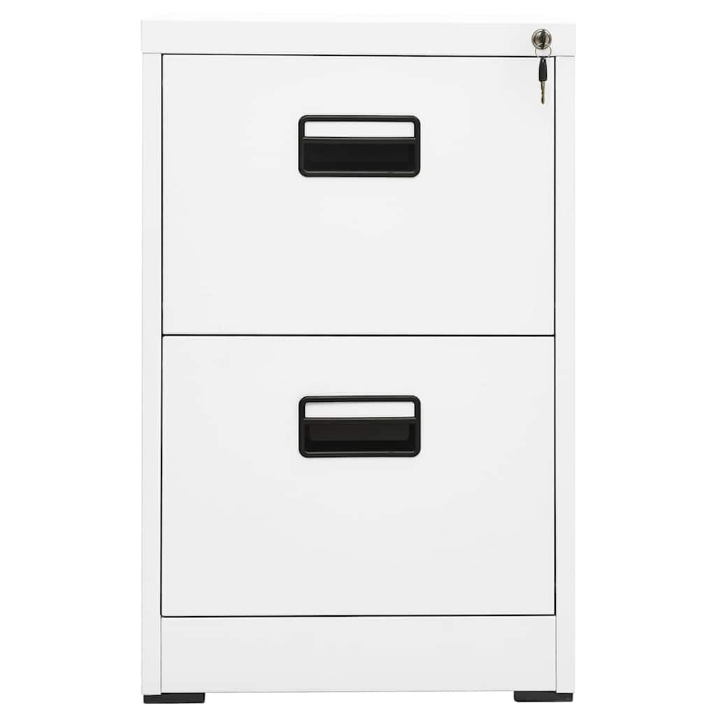 Vidaxl archiefkast 46x62x72,5 cm staal wit