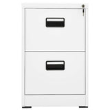 Vidaxl archiefkast 46x62x72,5 cm staal wit