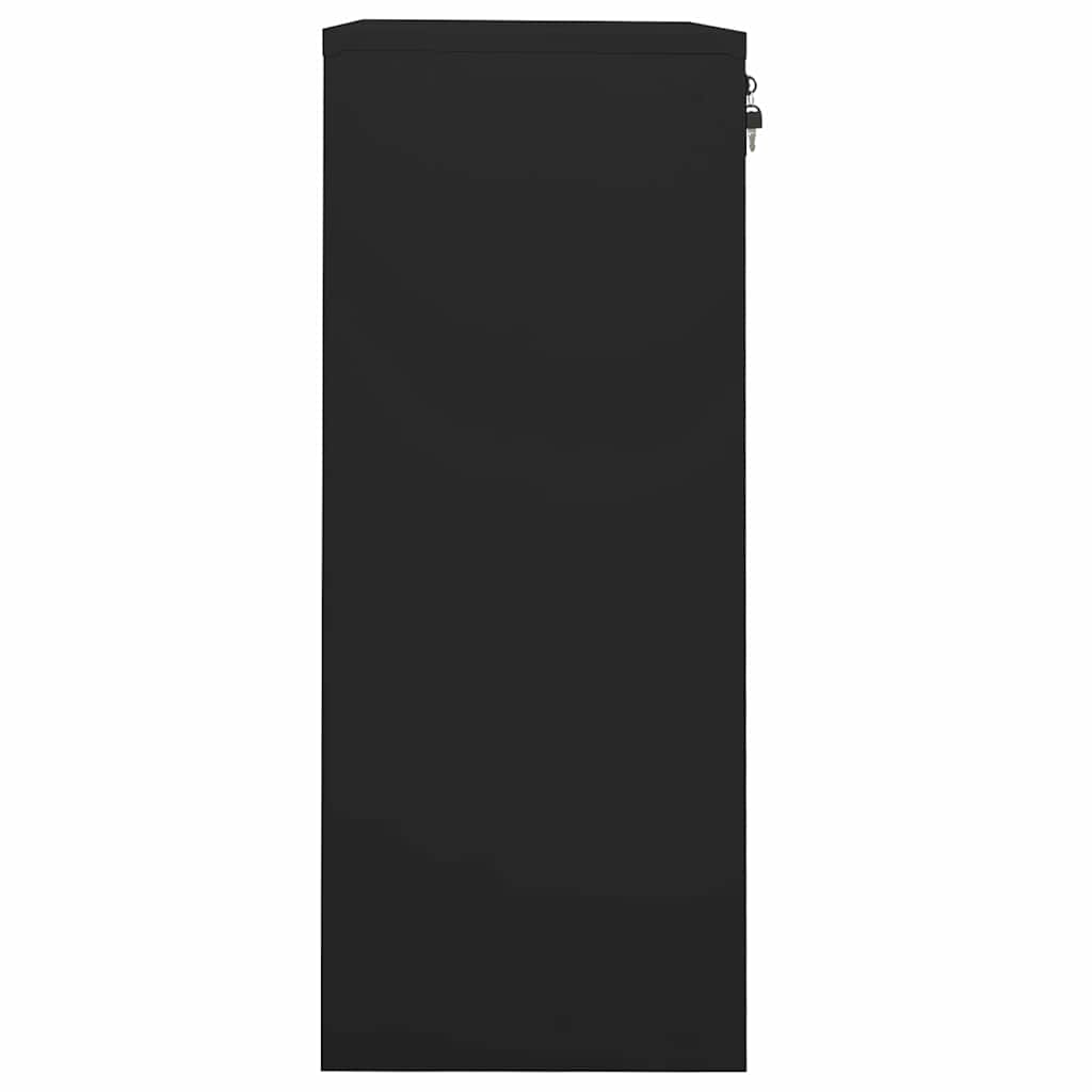 Vidaxl kantoorkast 90x40x102 cm staal zwart