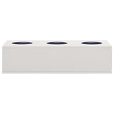 Vidaxl Office Flower Box 90x40x23 CM Steel Light Grey