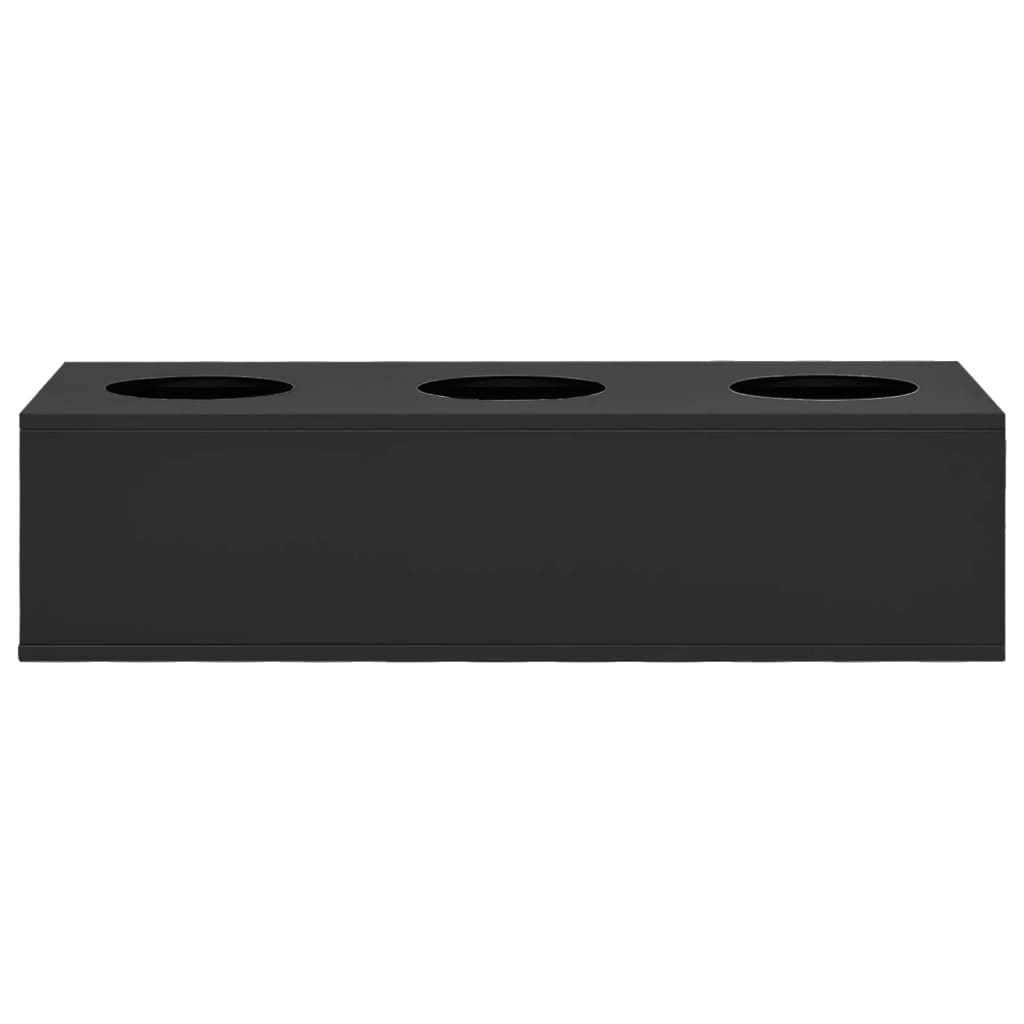 Vidaxl office flower box 90x40x23 cm steel anthracite -colored